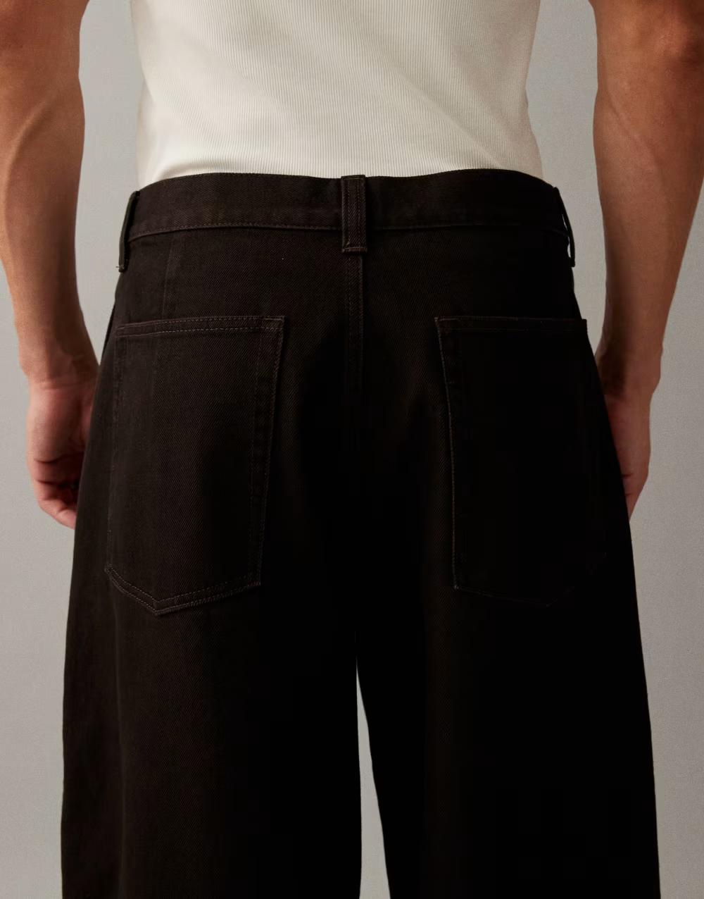 BRĄZOWE spodnie jeans prosta nogawka