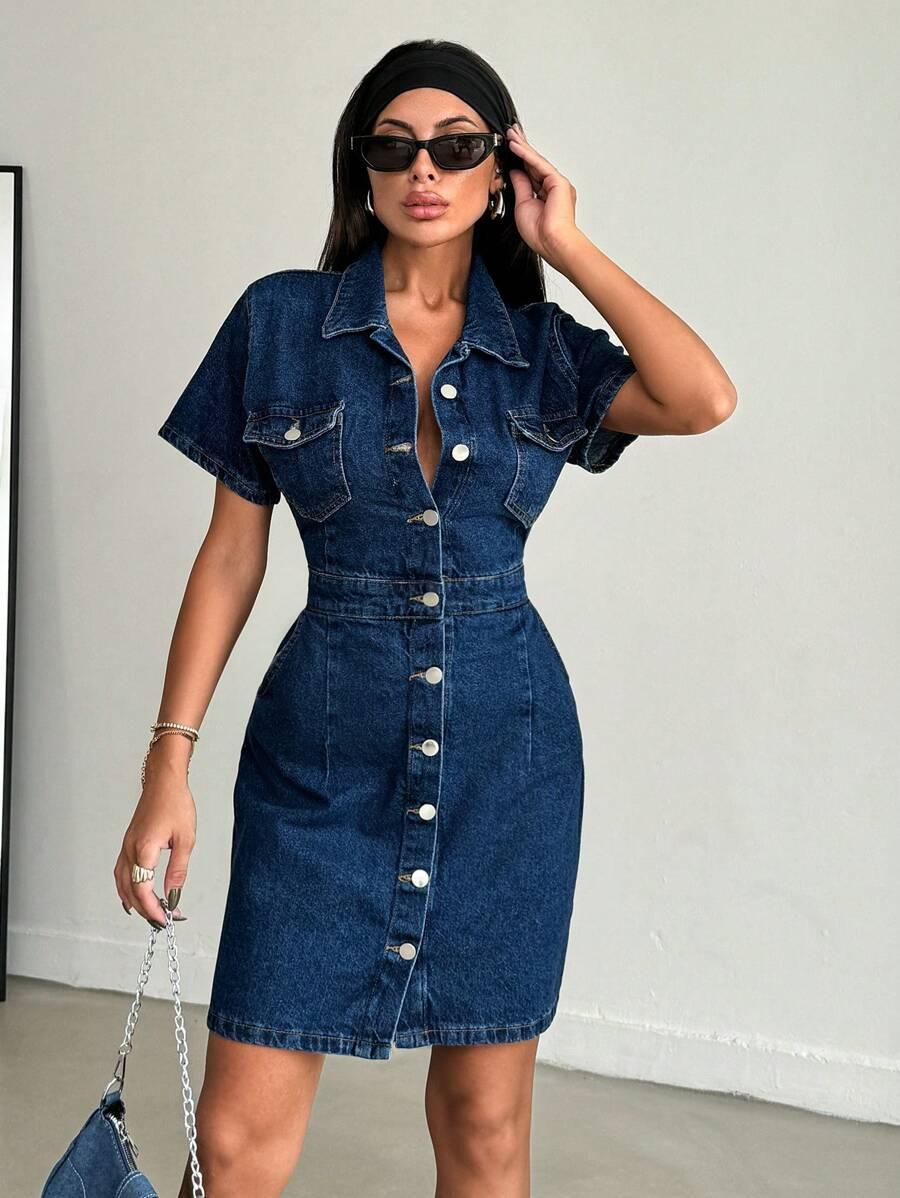 JEANSOWA MINI SUKIENKA