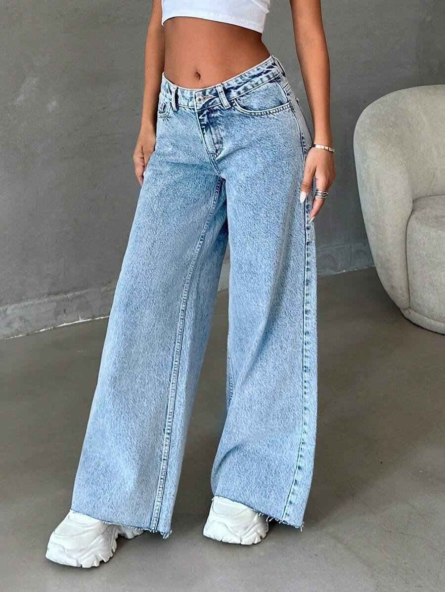 NIEBIESKIE SPODNIE JEANSY