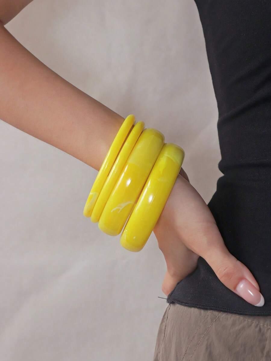 żółta bransoletka 2-pack