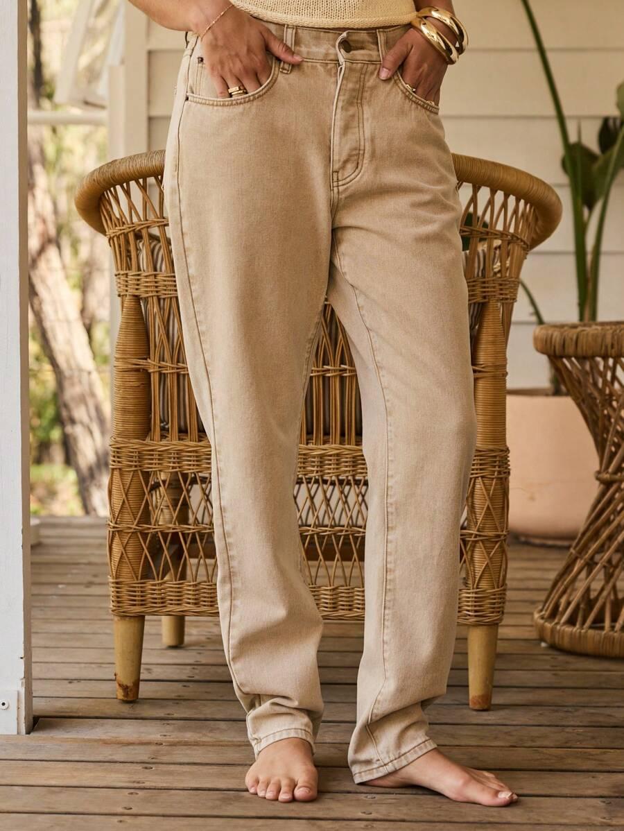 JEANSY DAMSKIE REGULAR Z BAWEŁNY