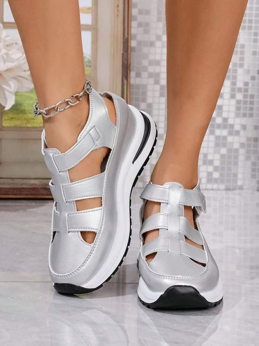srebrne buty sportowe