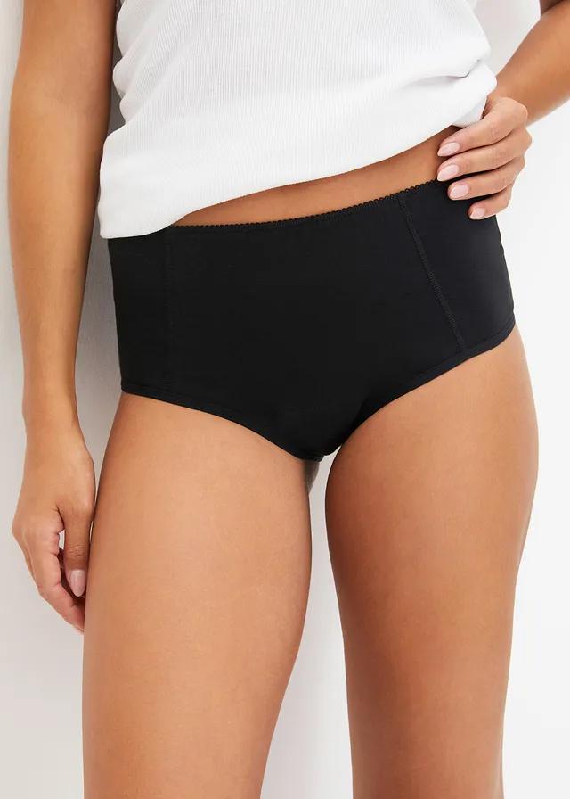 czarne bawełniane figi maxi 2-pack 