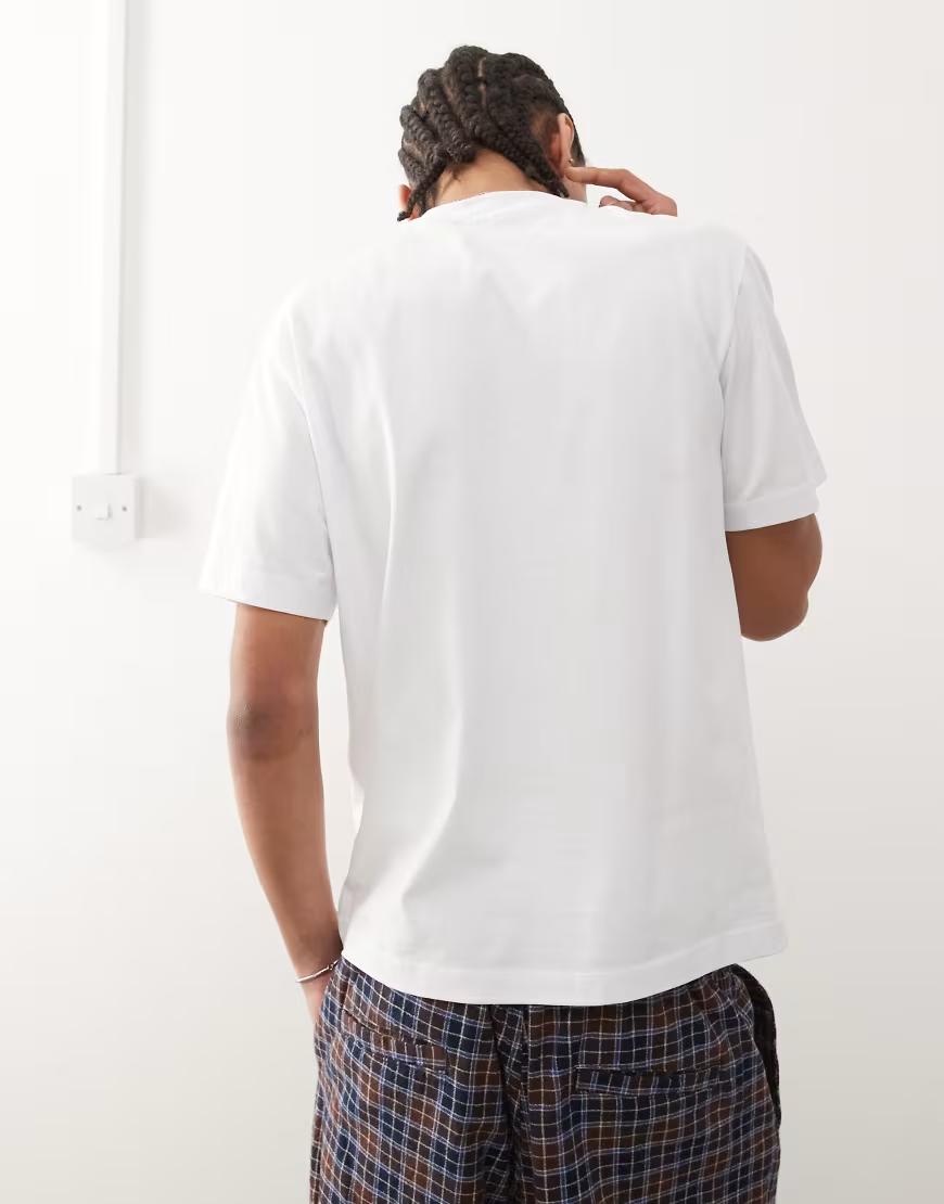 biały t-shirt print