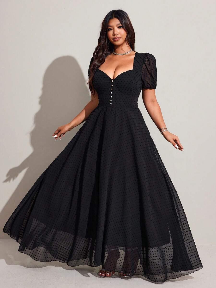 CZARNA SUKIENKA MAXI
