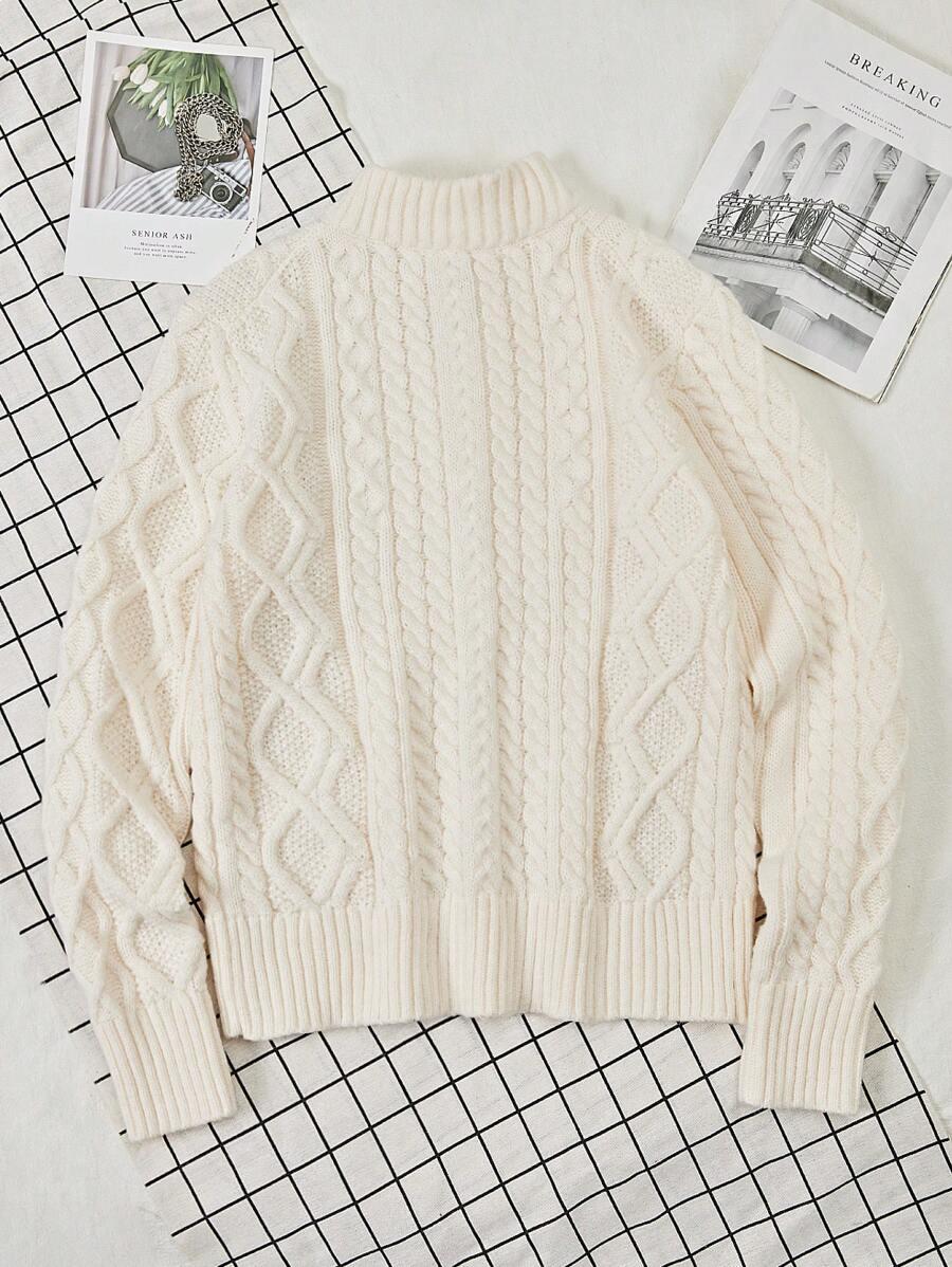 DZIANINOWY SWETER ZIP 