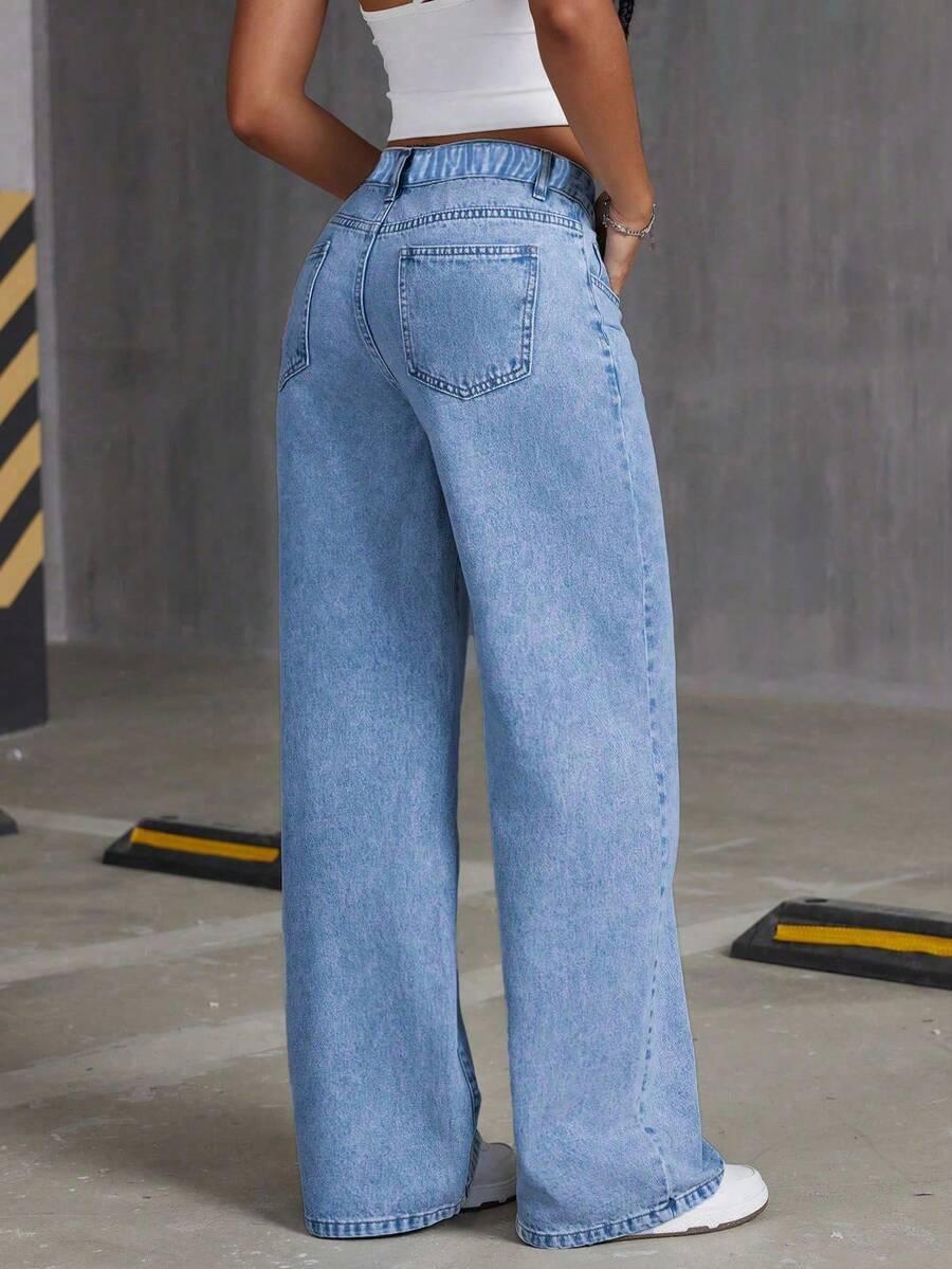 spodnie jeans kokardy