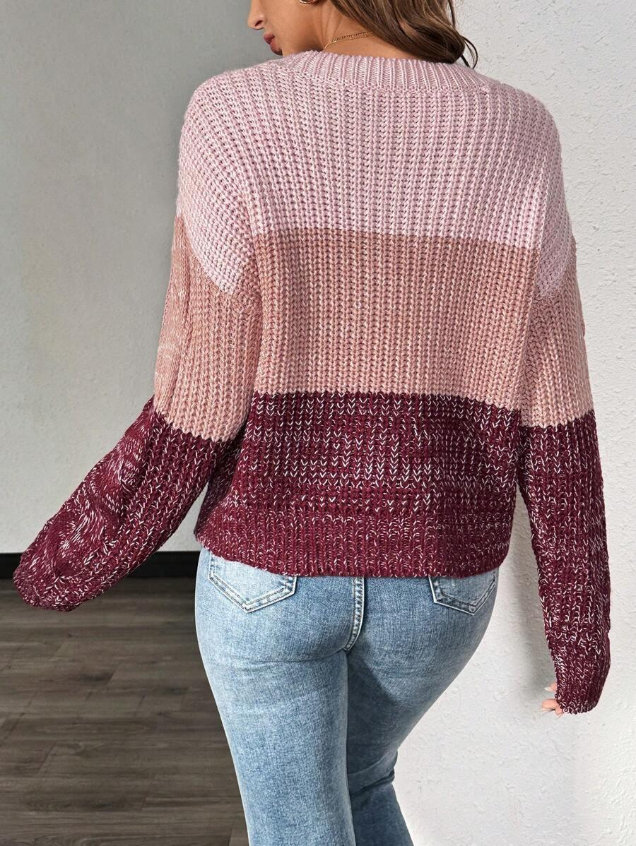 SWETER DAMSKI OKRĄGŁY DEKOLT 