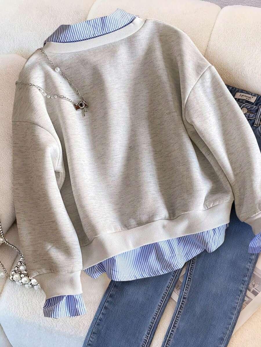 bluza z długim rękawem nadruk