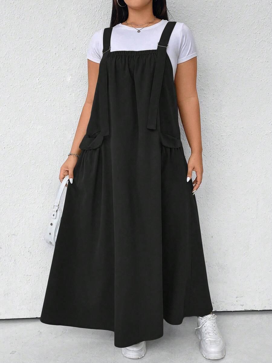 czarna maxi sukienka