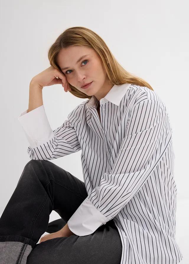 BIAŁA KOSZULA PASKI 