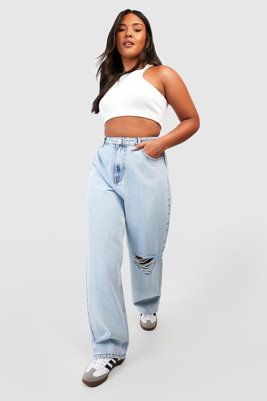 SPODNIE JEANSOWE Z WYSOKIM STANEM