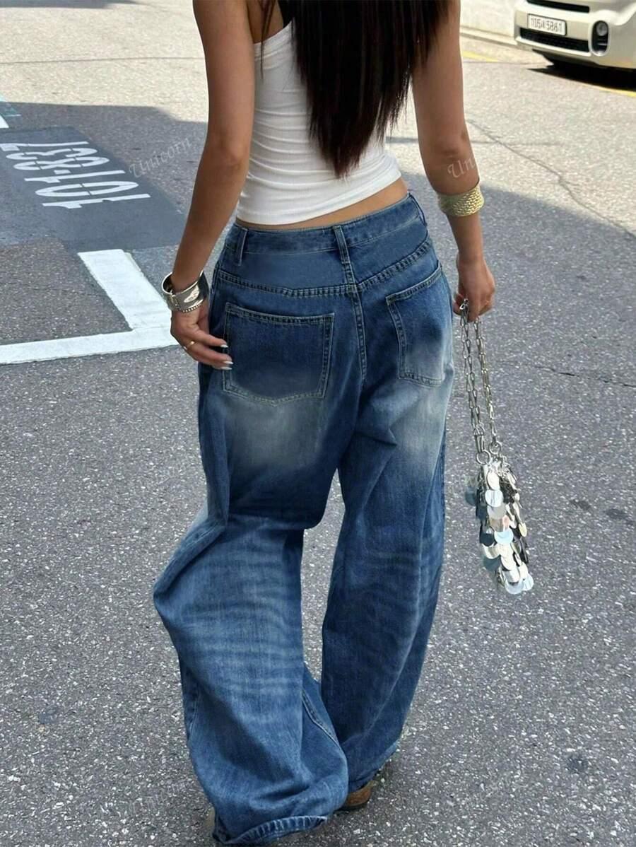 NIEBIESKIE SPODNIE JEANS 