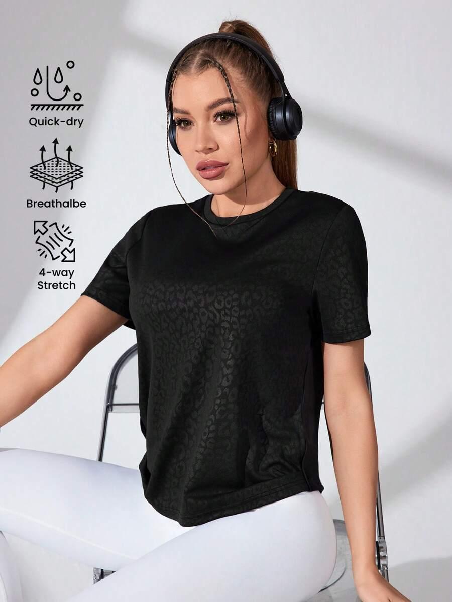 czarny klasyczny t-shirt 