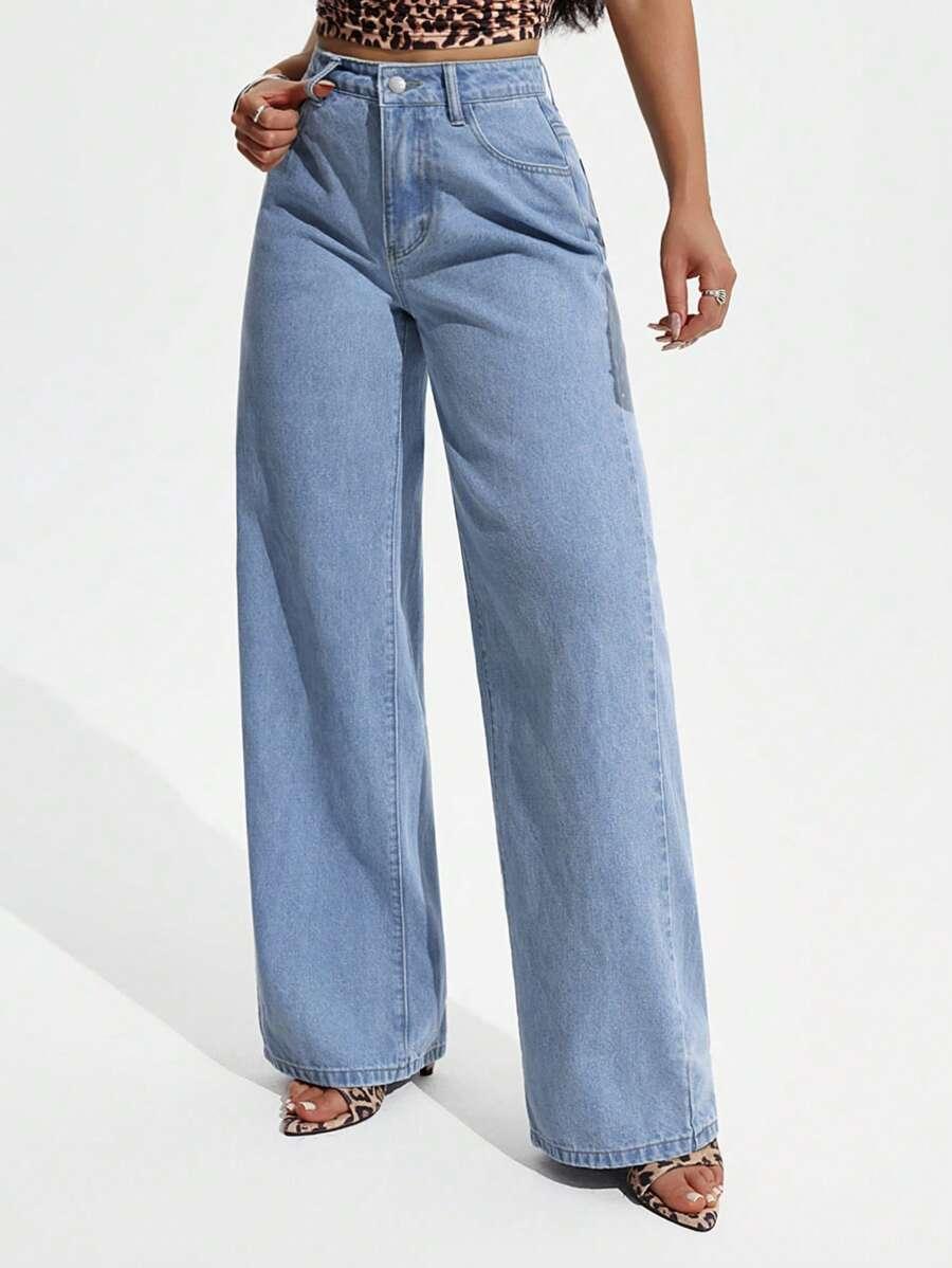 NIEBIESKIE SPODNIE JEANS