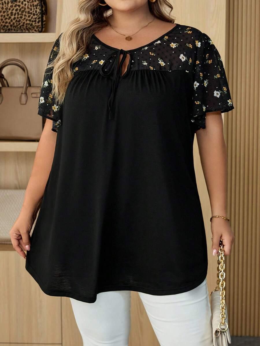 czarna bluzka casual