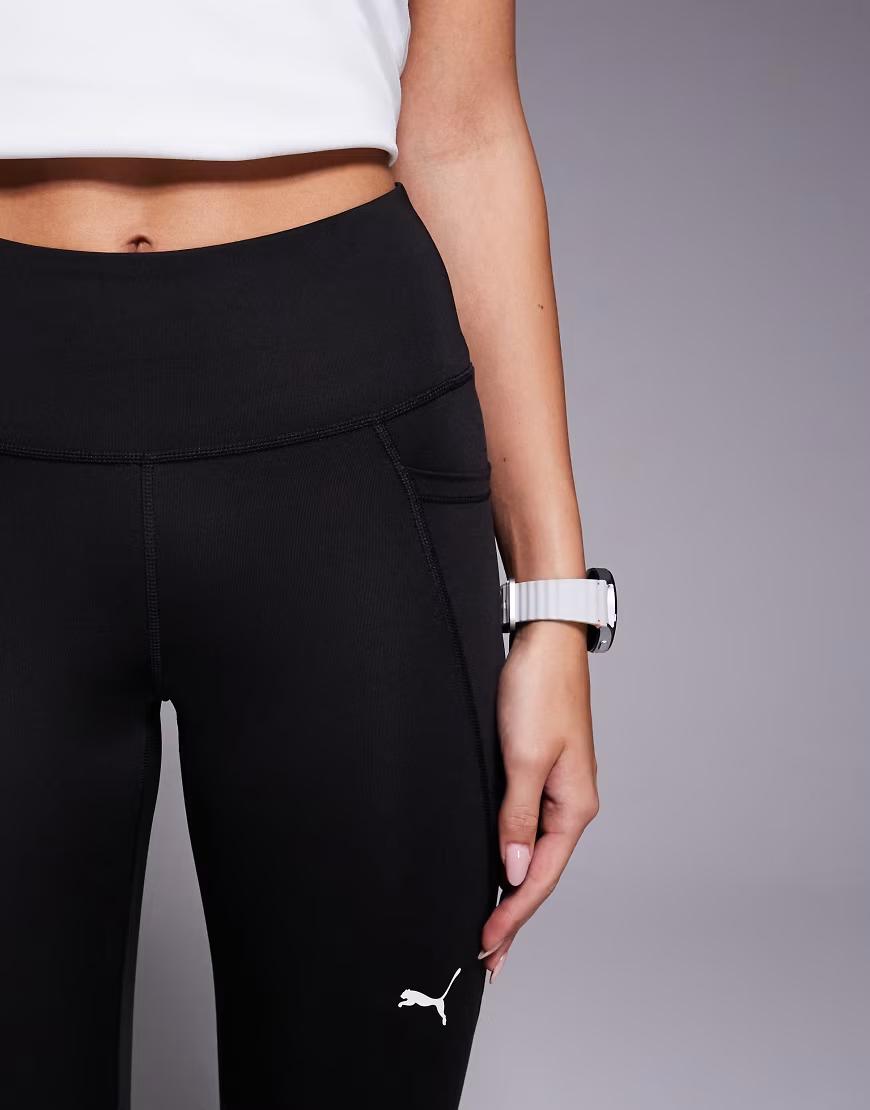 CZARNE LEGGINSY WYSOKI STAN LOGO