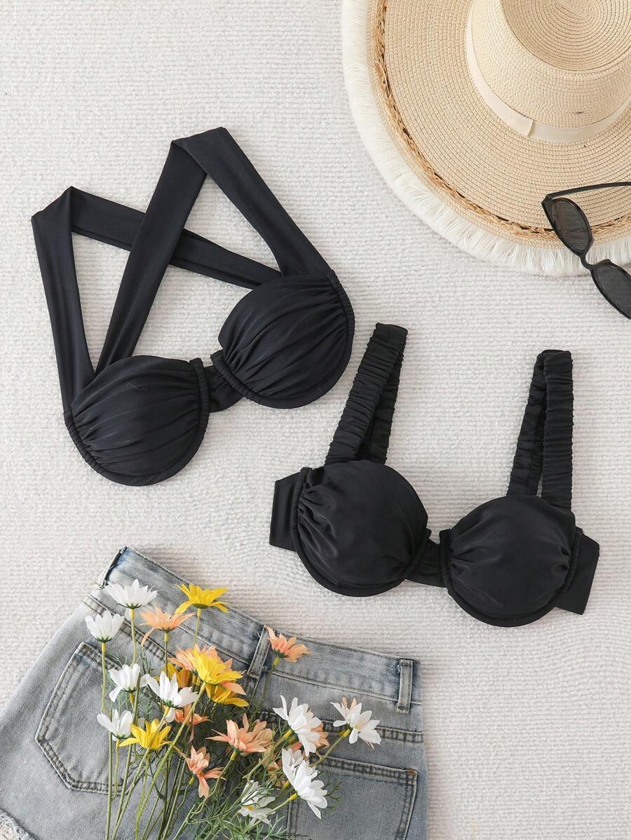 CZARNA GÓRA OD BIKINI 2PACK