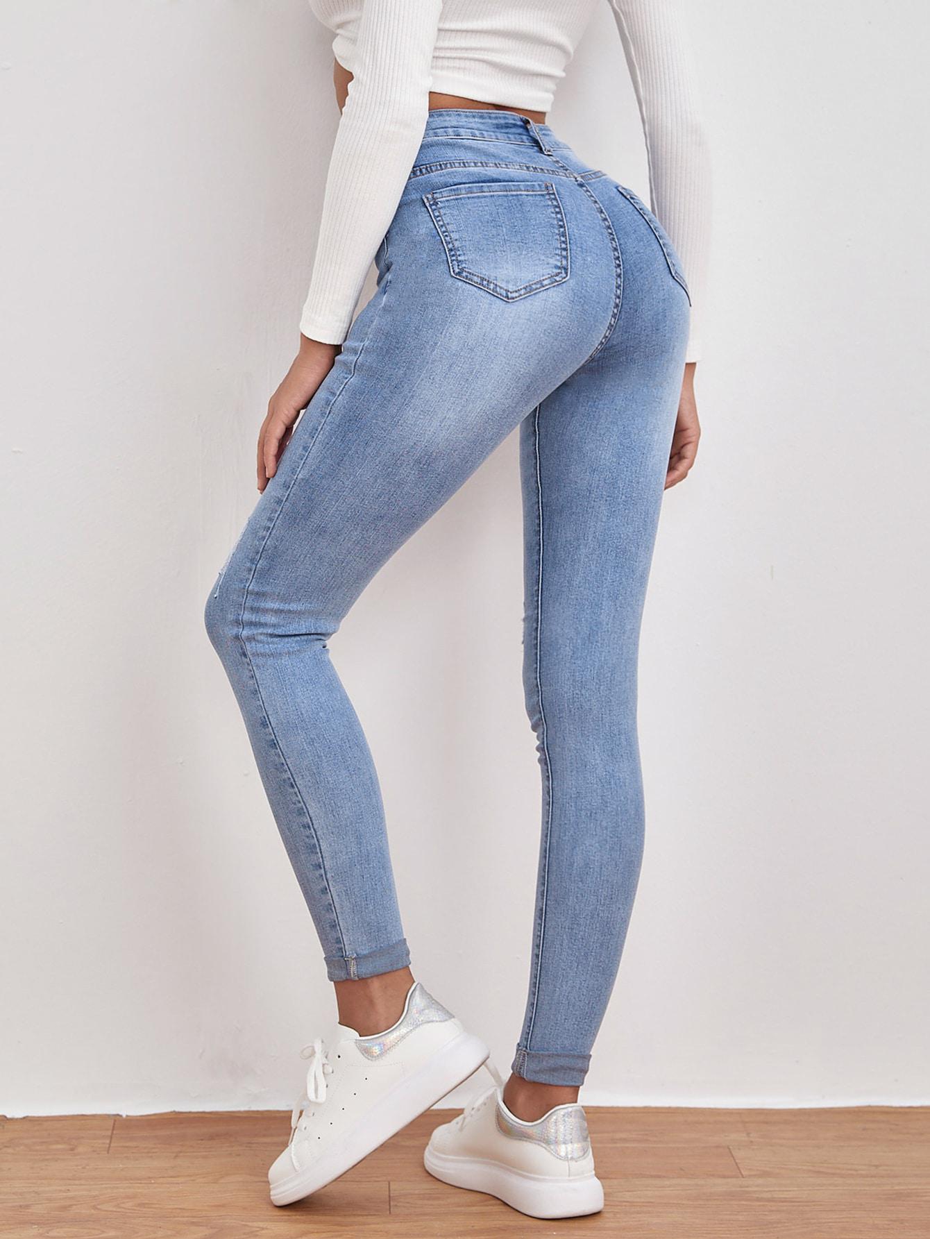 NIEBIESKIE SPODNIE JEANS