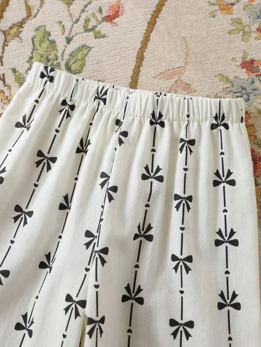 KOMPLET TOP SPODNIE PRINT
