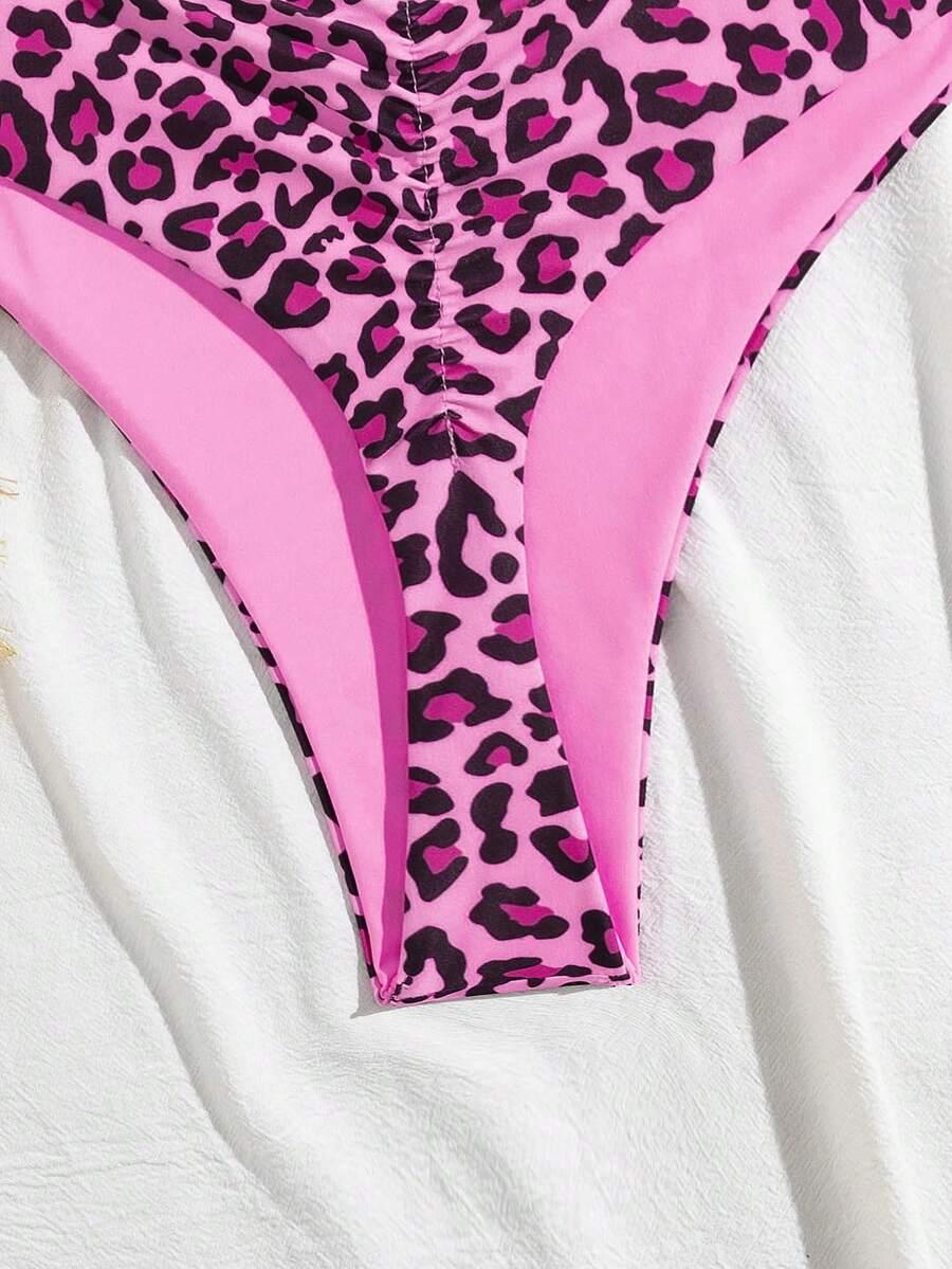 dół of bikini animal print