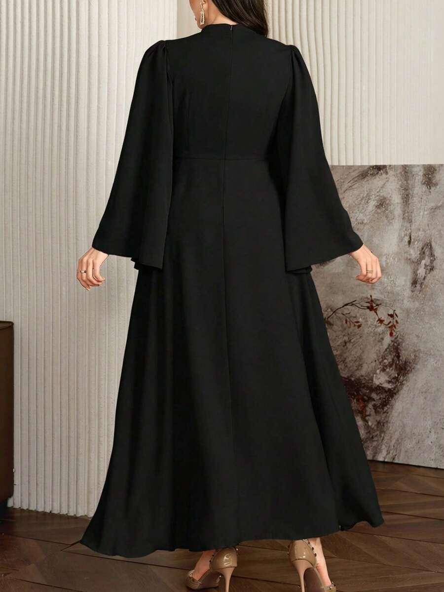 czarna maxi sukienka