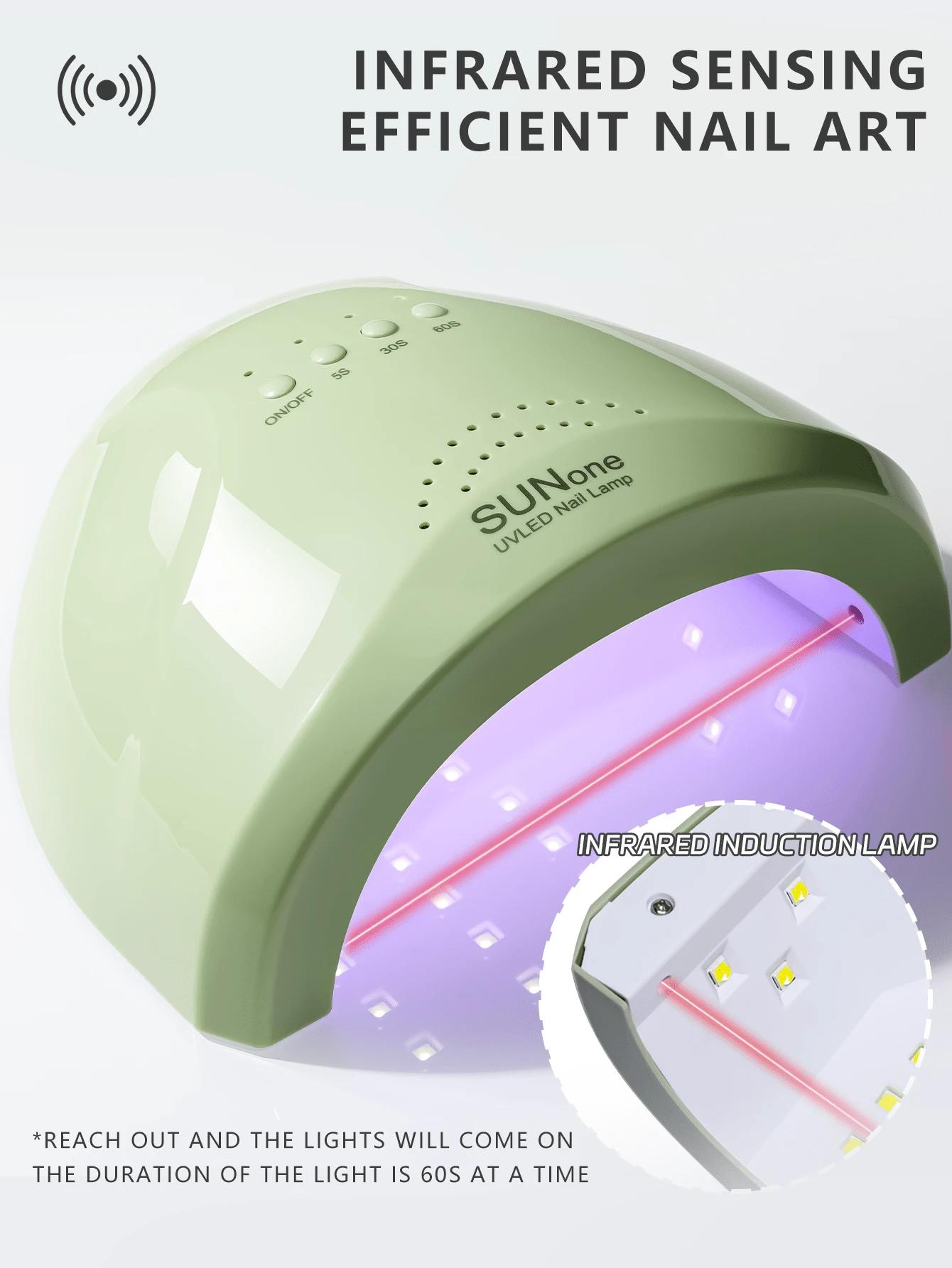 zielona lampa UV LED do paznokci