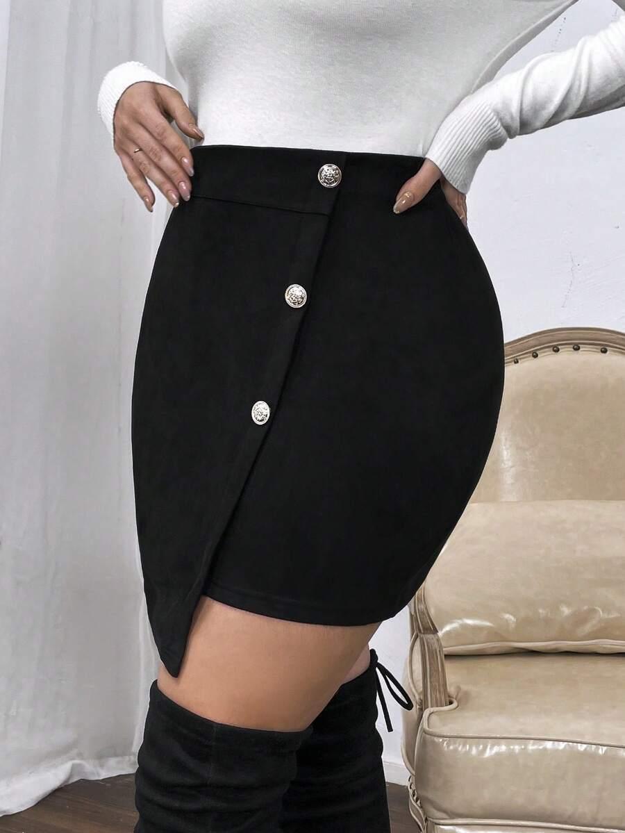 czarna mini spódnica