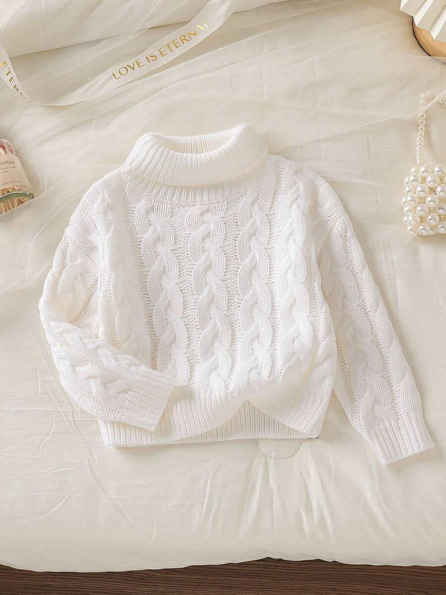 DZIEWCZĘCY SWETER Z GOLFEM 2-3Y