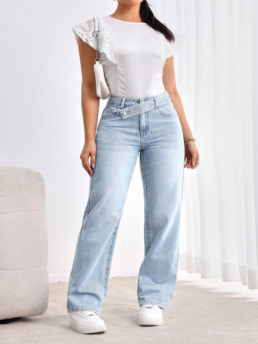 NIEBIESKIE SPODNIE JEANS