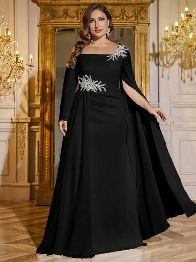 czarna sukienka maxi