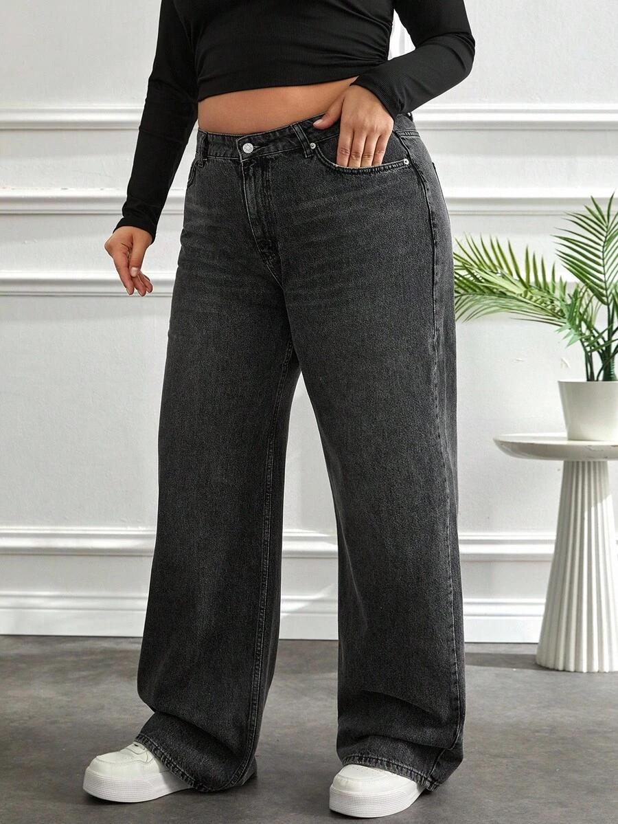 szare spodnie jeans