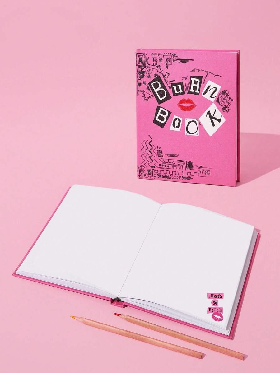 różowy notes połysk