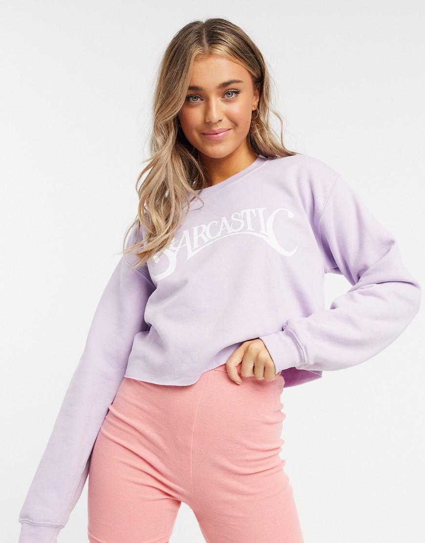 fioletowa bluza nadruk