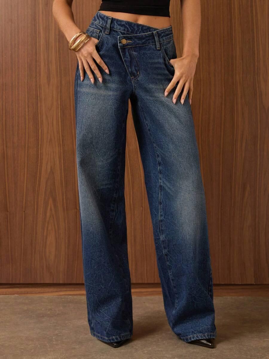 NIEBIESKIE SPODNIE JEANS