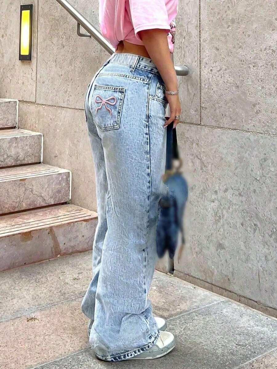 NIEBIESKIE SPODNIE JEANS