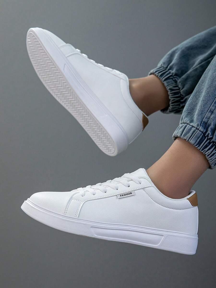 BIAŁE SZNUROWANE BUTY