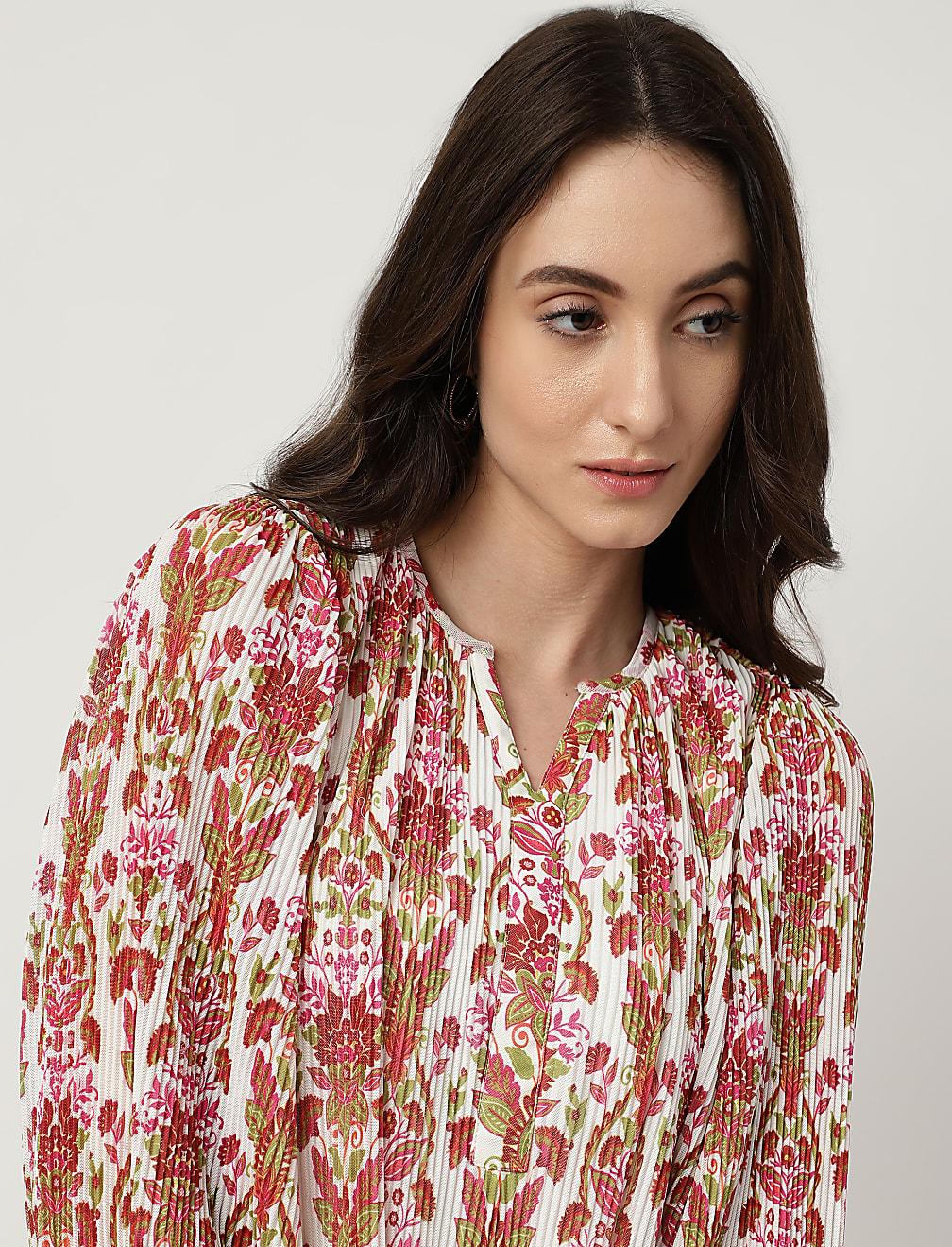 BLUZKA V-NECK WZÓR T43-4574K-Y8