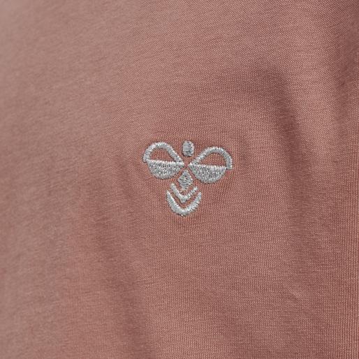 t-shirt z okrągłym dekoltem diza haft kontrast logo