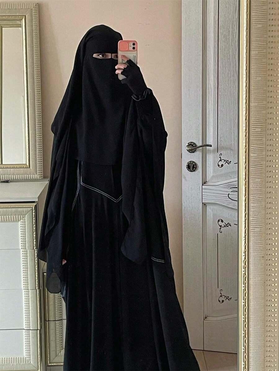 czarna chusta hidżab 
