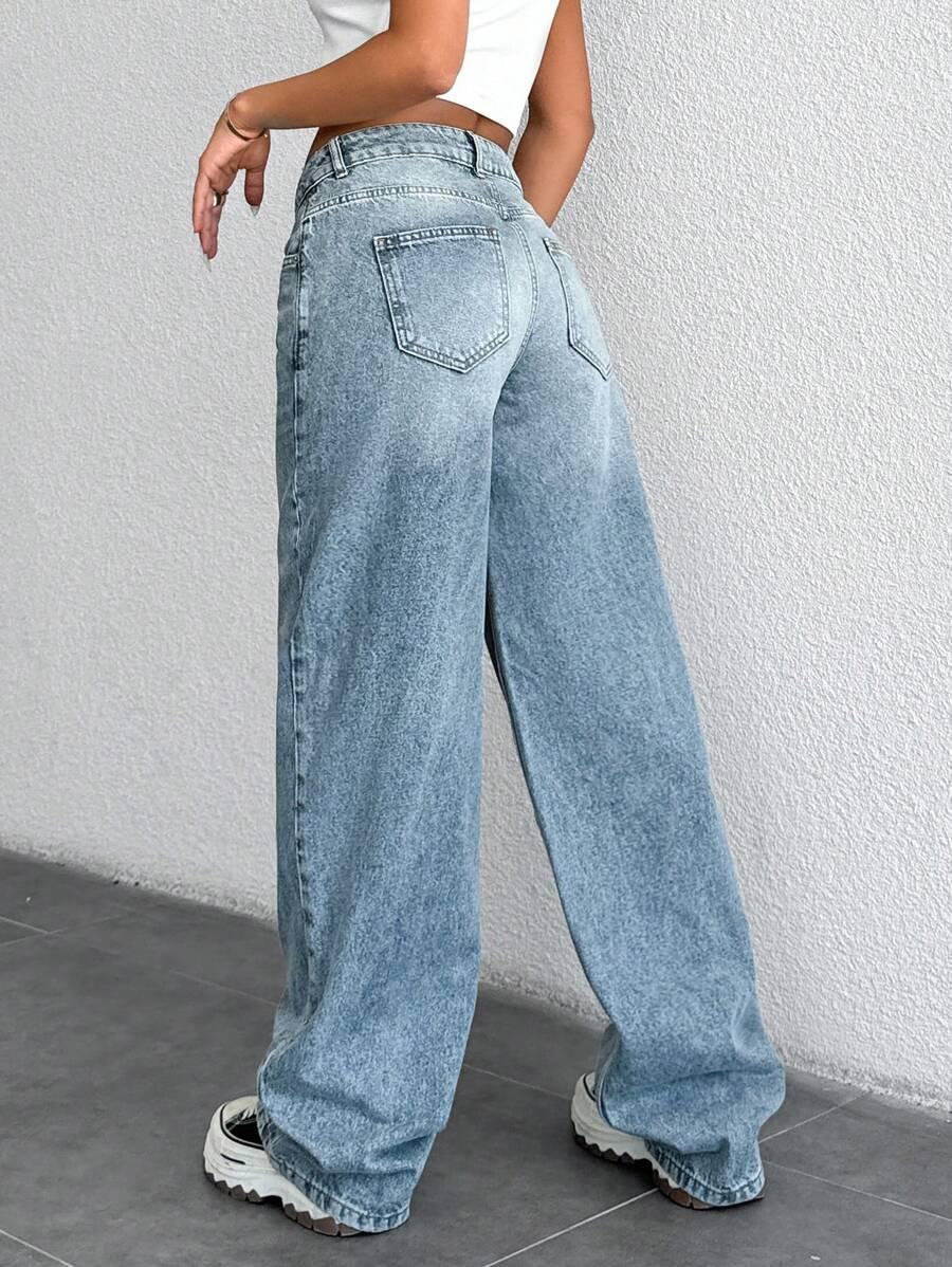 SPODNIE JEANS PROSTA NOGAWKA