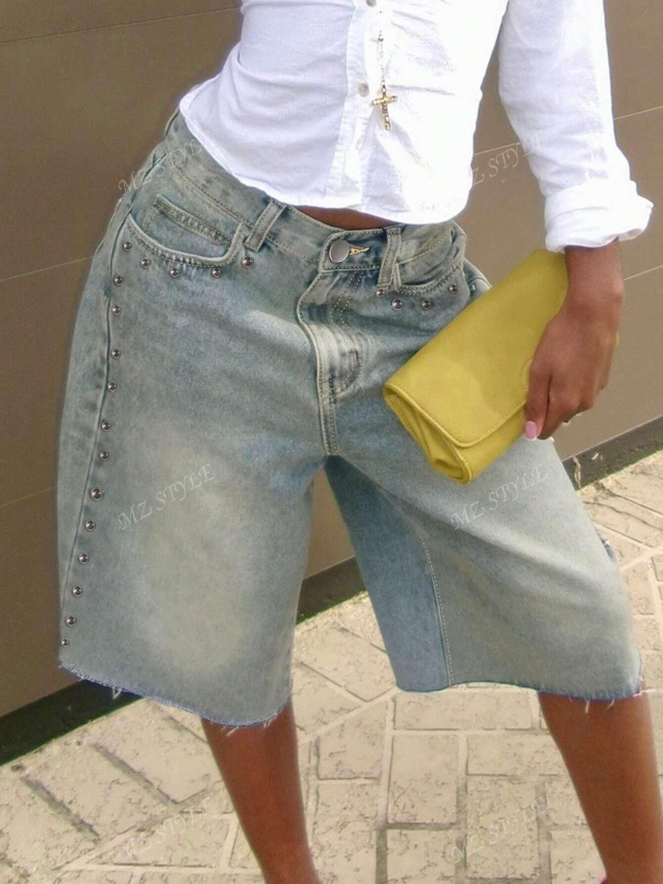NIEBIESKIE SPODENKI JEANS