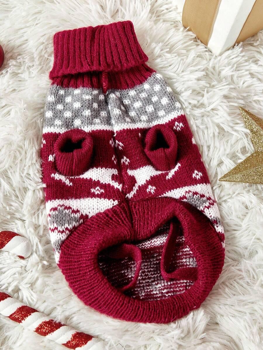 sweter wzór świąteczny