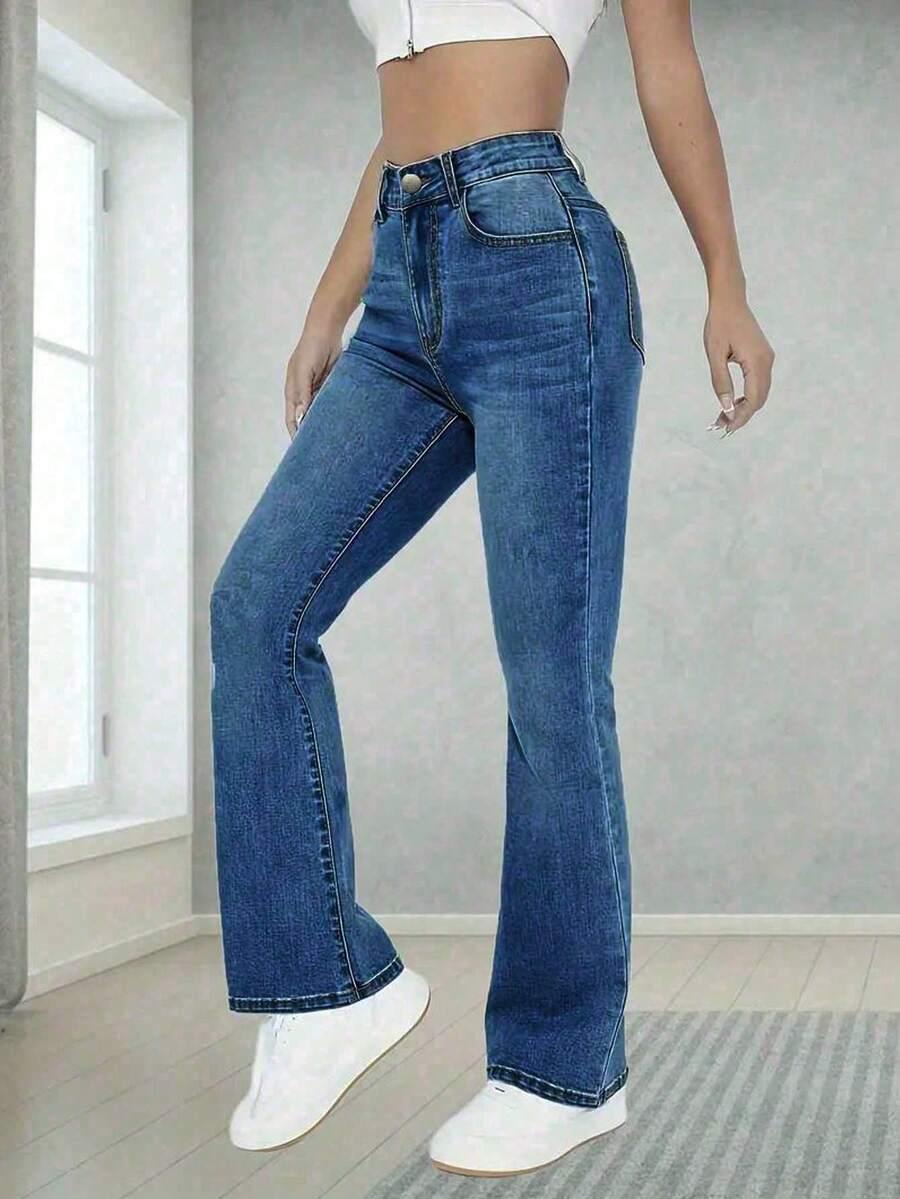 NIEBIESKIE SPODNIE JEANS