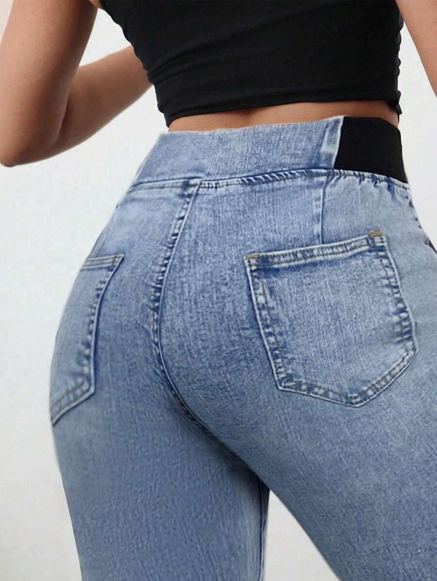 NIEBIESKIE SPODNIE JEANS 