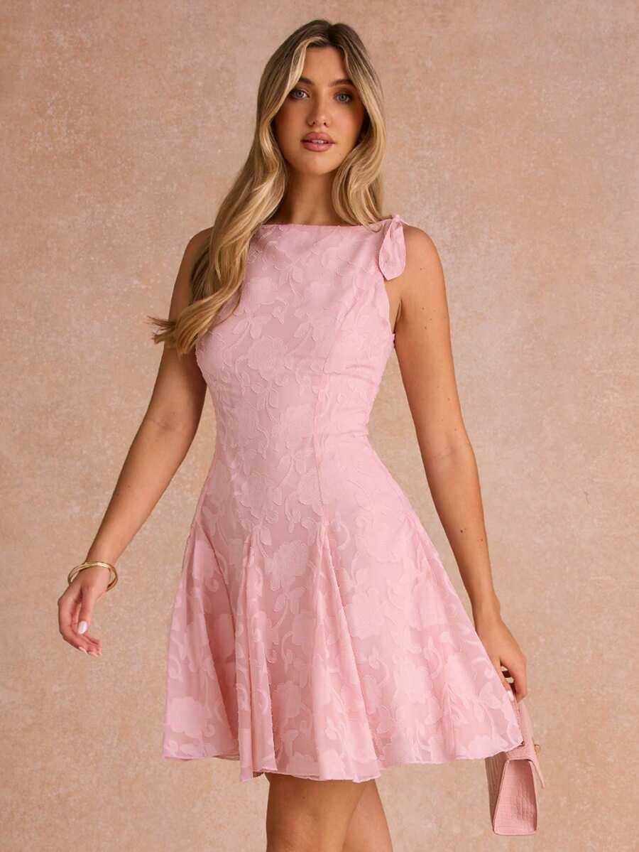 różowa mini sukienka
