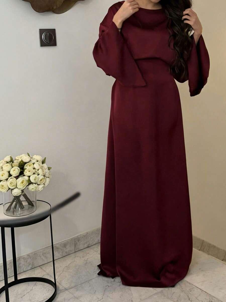czerwona maxi sukienka