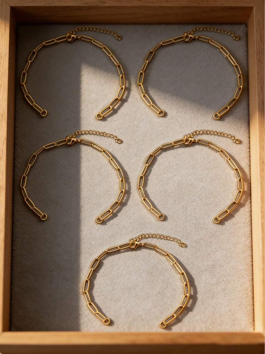 ZŁOTE BRANSOLETKI 5-PACK