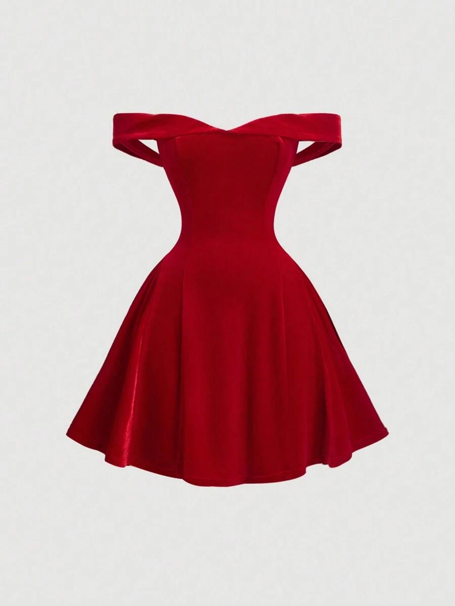 czerwona mini sukienka 