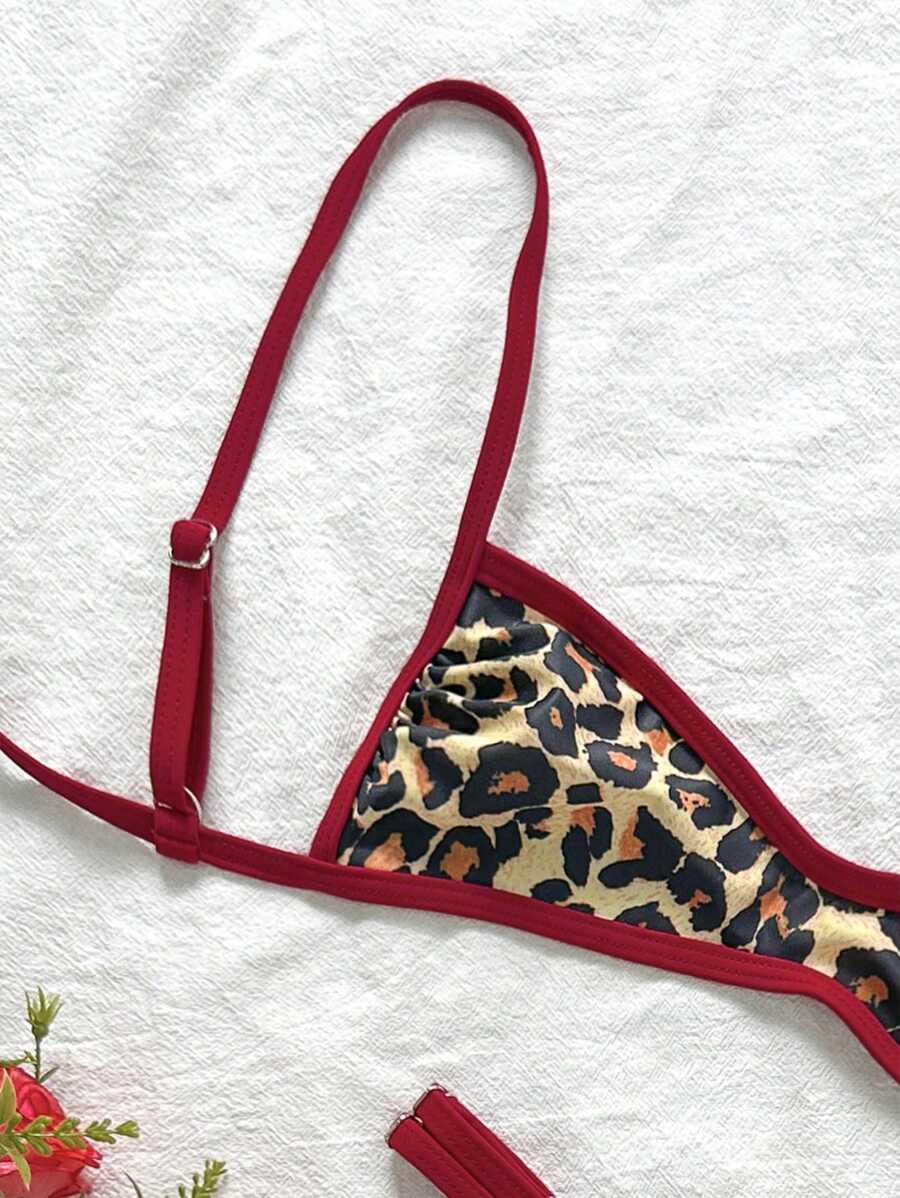 góra od stroju kąpielowego animal print